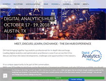 Tablet Screenshot of digitalanalyticshub.com